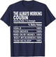 The always working cousin nutrition facts cousins men women T-Shirt - T-Shirt | Navy