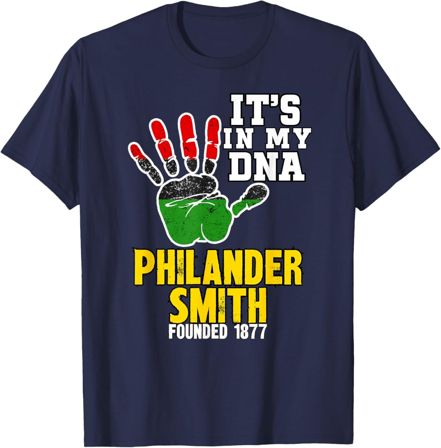Philander Smith, PSC, Souvenir HBC Design T-Shirt - T-Shirt | Navy