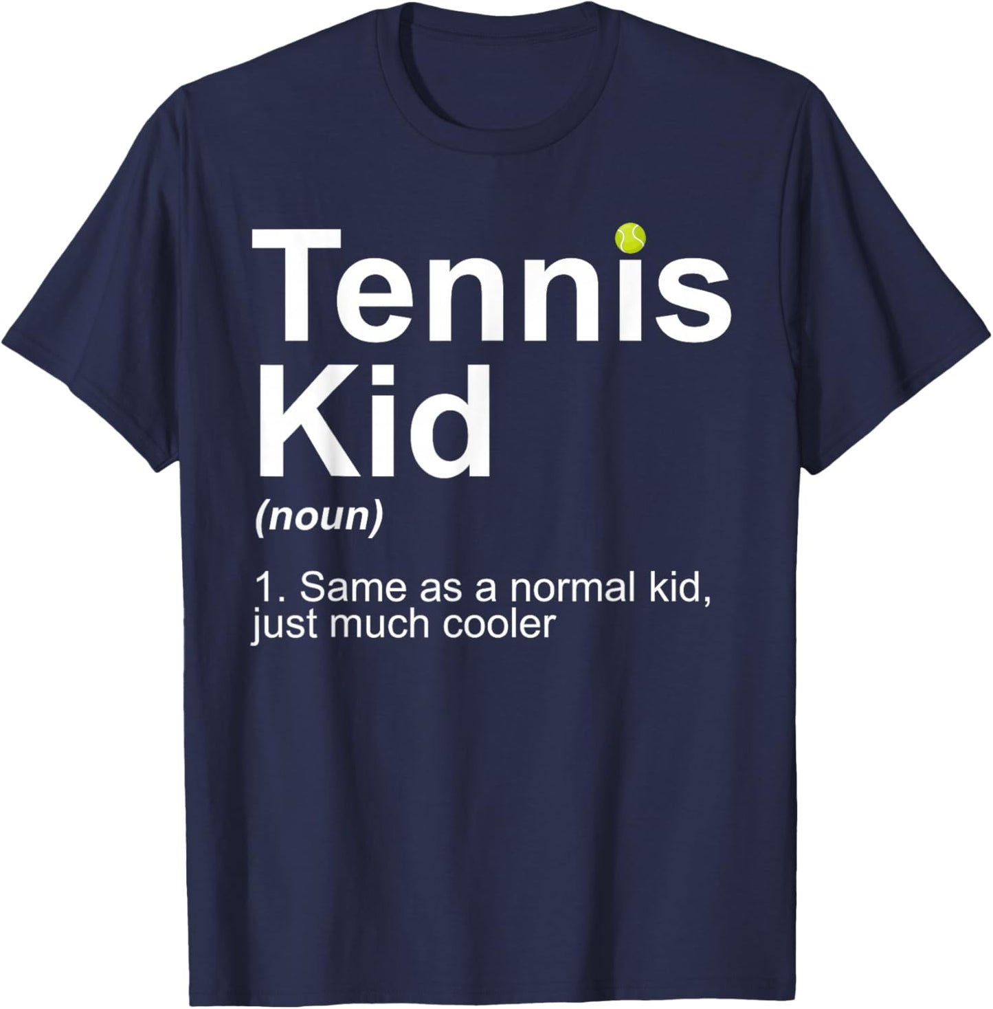 Tennis Kid Art For Boys Kids Girl Tennis Lover Tennis Player T-Shirt - T-Shirt | Navy