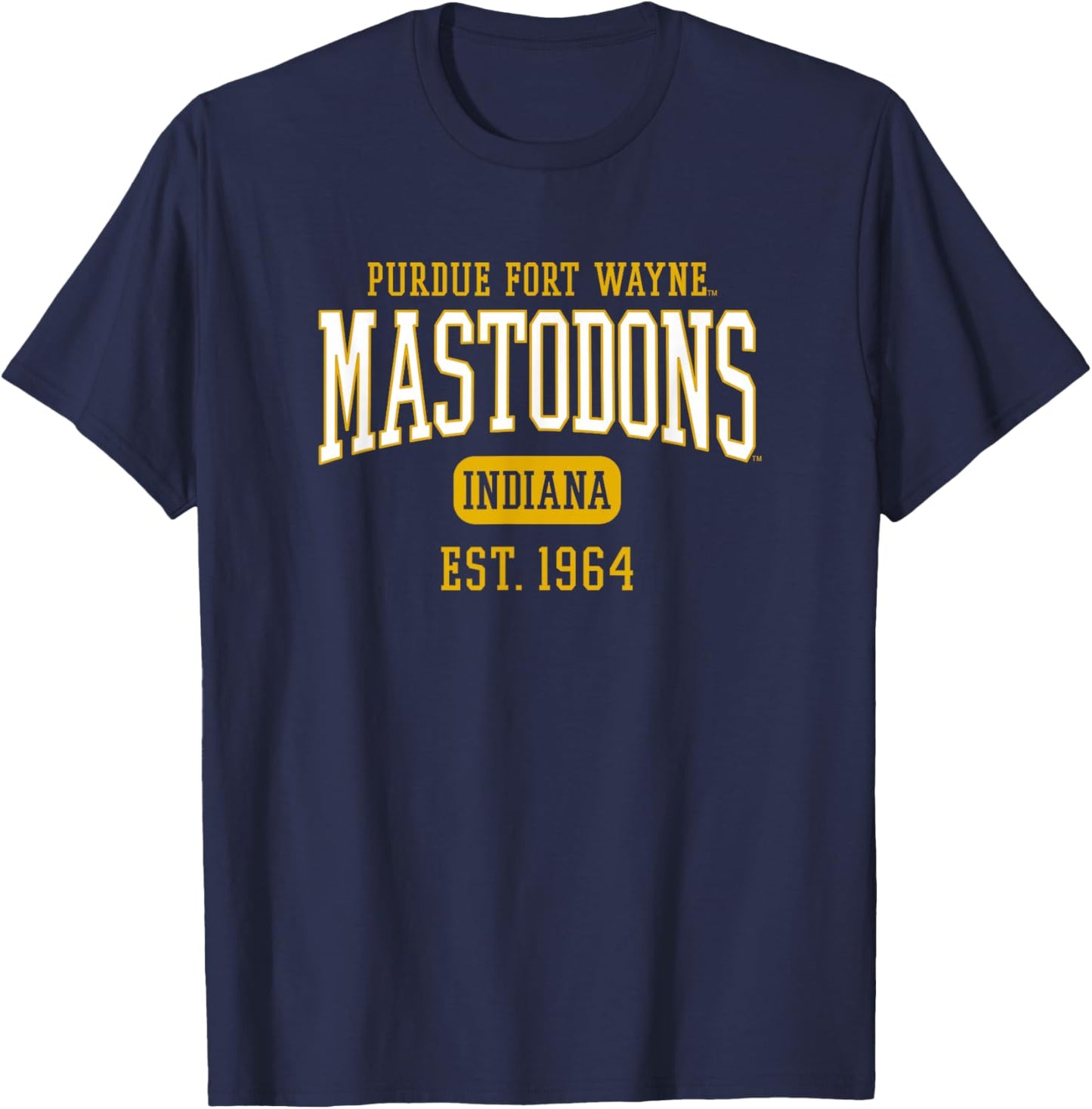 Purdue University Fort Wayne Mastodons Est. Date T-Shirt - T-Shirt | Navy