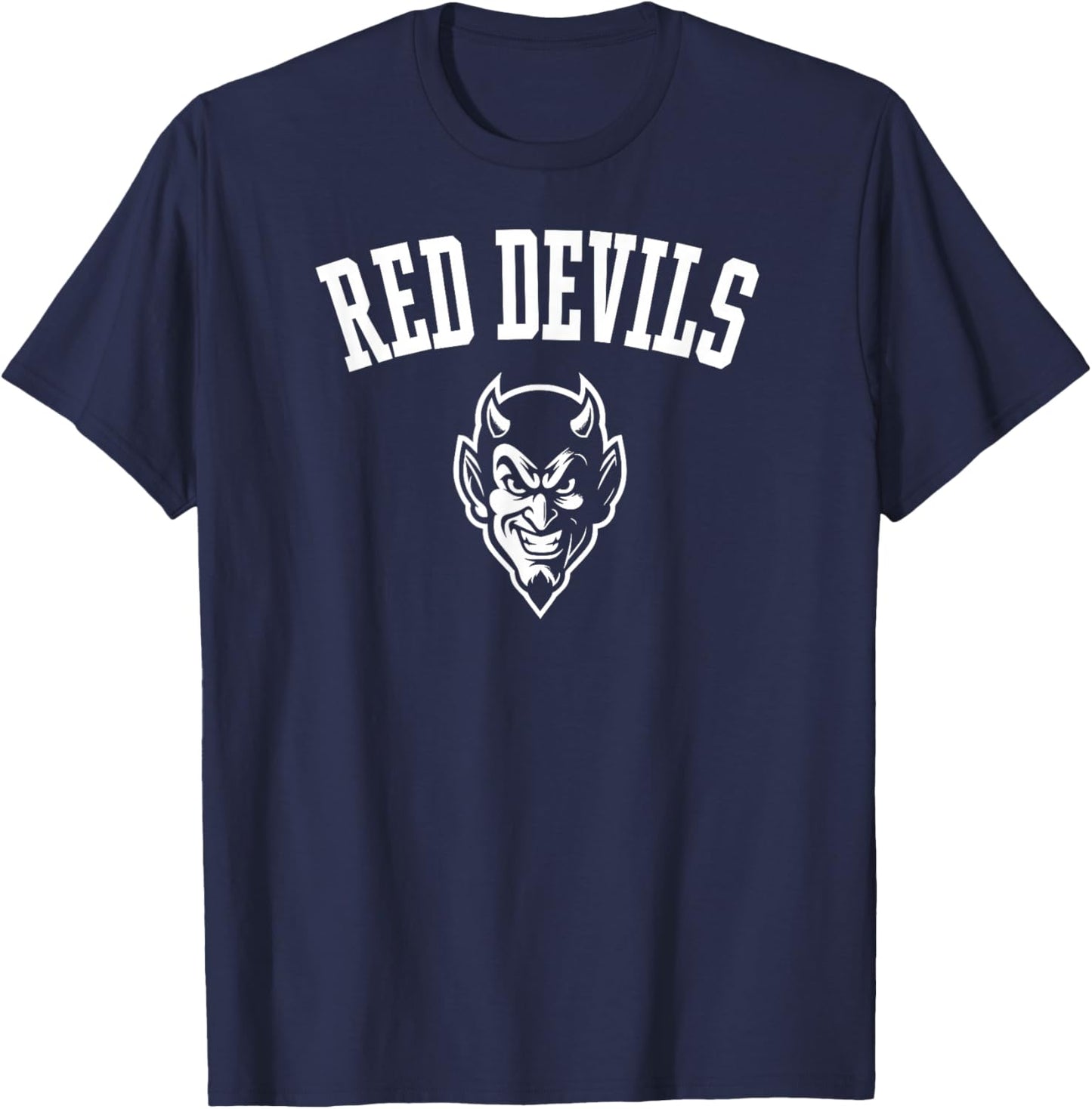 Red Devils Mascot for Youth Teams Players and Fans T-Shirt - T-Shirt | Navy