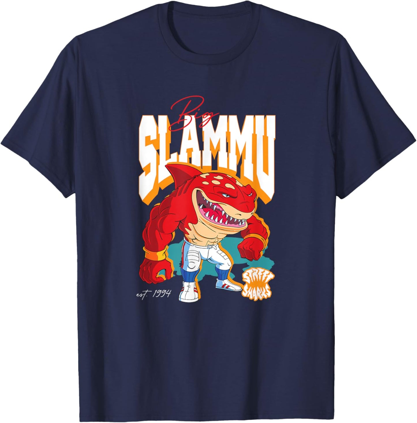Street Sharks - Big Slammu T-Shirt - T-Shirt | Navy