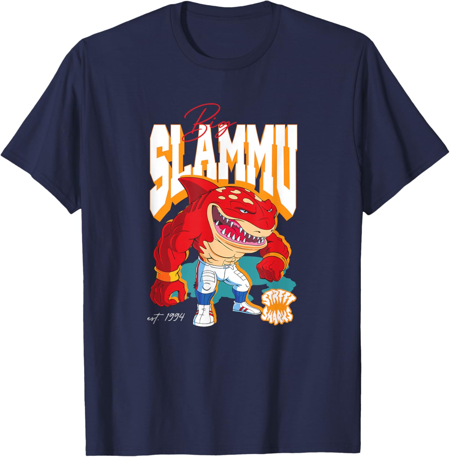Street Sharks - Big Slammu T-Shirt - T-Shirt | Navy