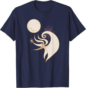 Disney The Nightmare Before Christmas Zero and The Full Moon T-Shirt - T-Shirt | Navy