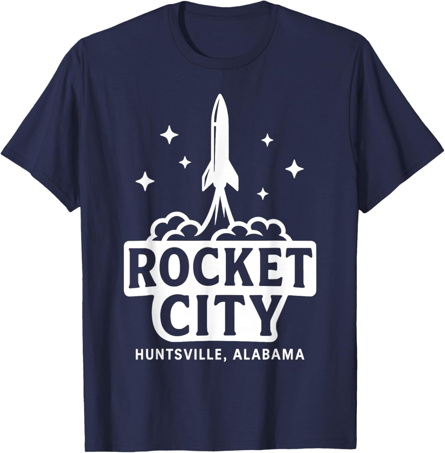 Rocket City Huntsville Alabama T-Shirt - T-Shirt | Navy