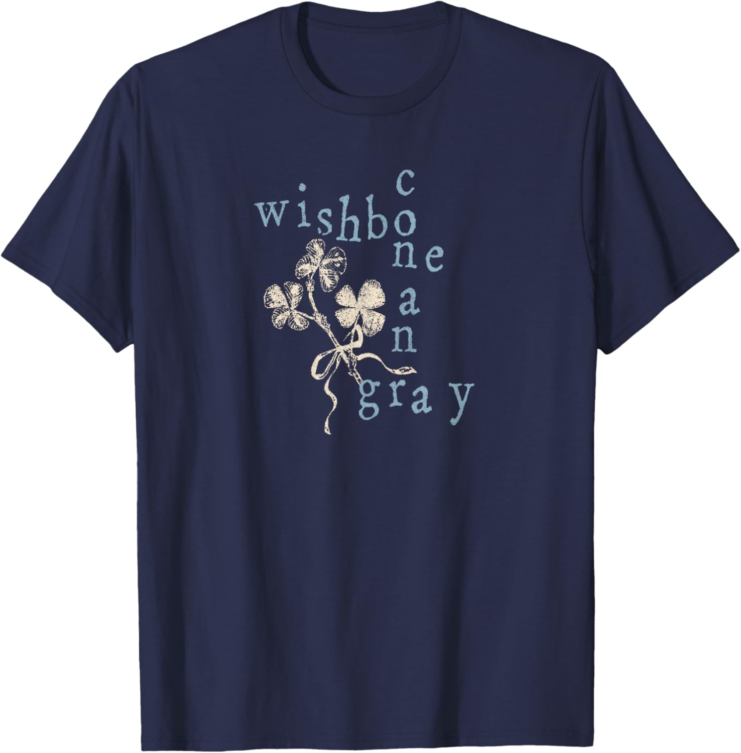 Mots croisés Officiels Conan Gray Wishbone T-Shirt - T-Shirt | Navy