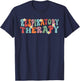 Groovy Respiratory Therapy Respiratory therapist RT Therapy T-Shirt - T-Shirt | Navy