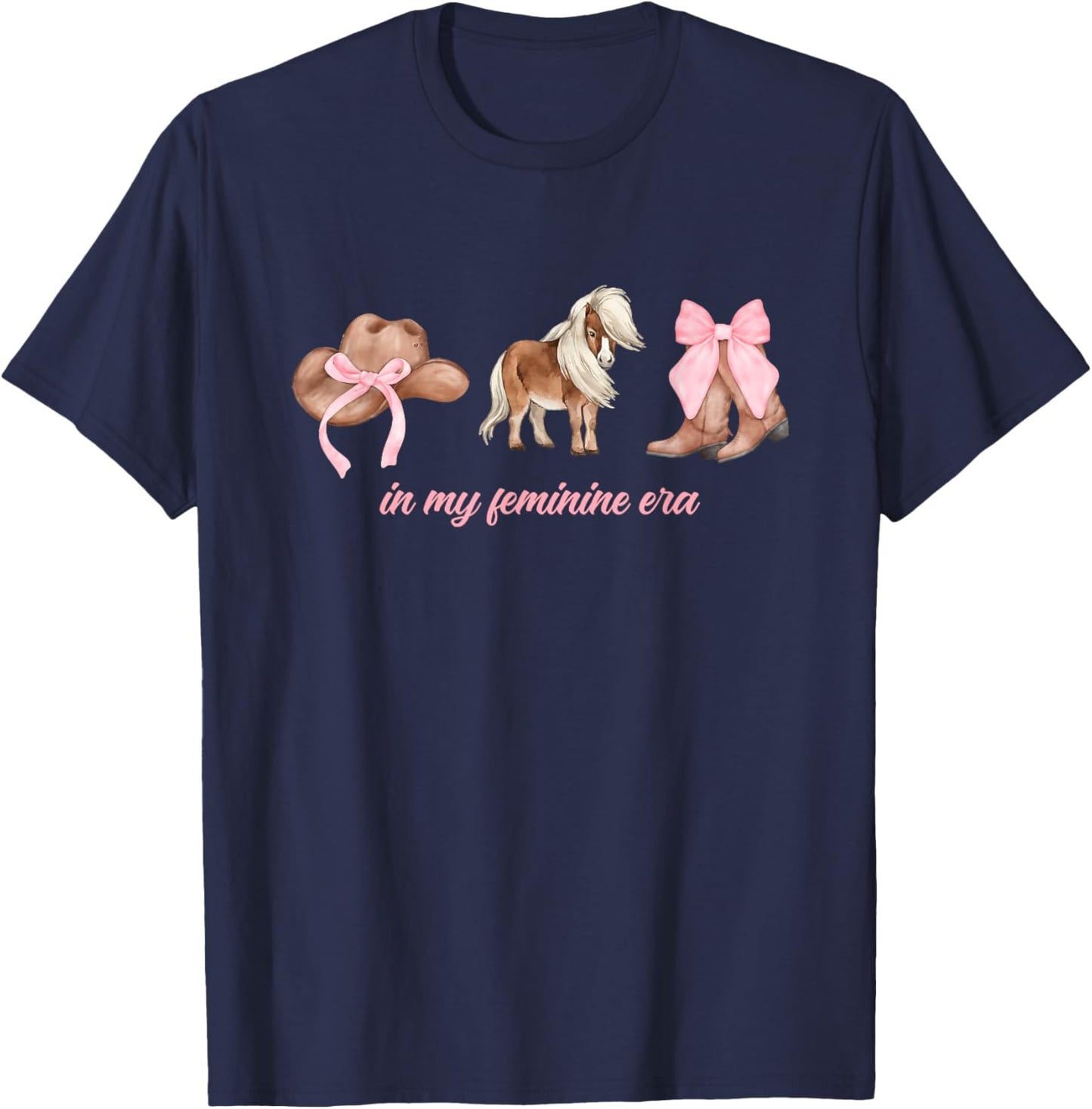 In My Feminine Era Apparel T-Shirt - T-Shirt | Navy