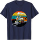 Train Lovers Retro Vintage Railroads Men Boys Kids Toddlers T-Shirt - T-Shirt | Navy
