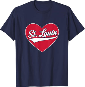 St. Louis - Throwback Design - Classic T-Shirt - T-Shirt | Navy