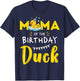 Mama of The Birthday Duck T-Shirt - T-Shirt | Navy