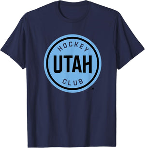 Utah Hockey Club Icon White Officially Licensed T-Shirt - T-Shirt | Navy