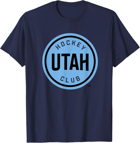 Utah Hockey Club Icon White Officially Licensed T-Shirt - T-Shirt | Navy