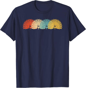 Funny Peacock Art Women Adult Feather Peacock Lover T-Shirt - T-Shirt | Navy