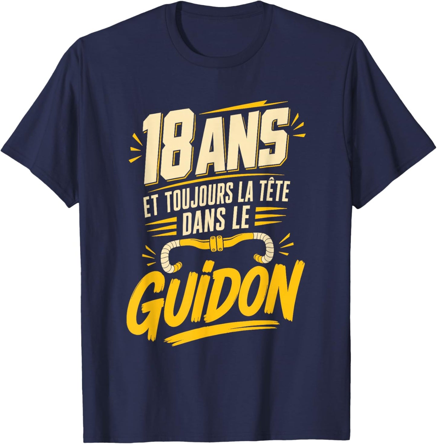 18 Ans Vélo Homme Humour Cycliste Cadeau Anniversaire T-Shirt - T-Shirt | Navy