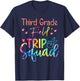 Third Grade Zoo Field Trip Squad Matching Teacher Students T-Shirt - T-Shirt | Navy