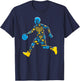 Basketball Menorah Dreidel Jewish Hanukkah Kids T-Shirt - T-Shirt | Navy