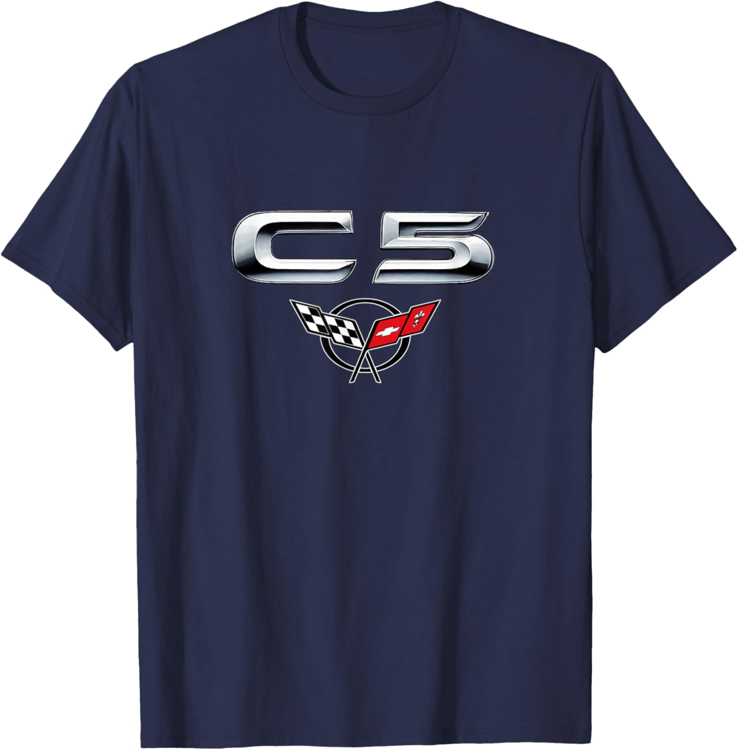 Classic CAR Emblem 1997-2004 C5 Muscle CAR Vintage Badge T-Shirt - T-Shirt | Navy