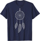 Dreamcatcher Illustration Indigenous Tribe Dream Catcher T-Shirt - T-Shirt | Navy
