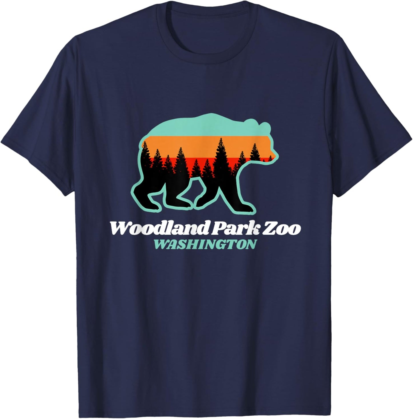 Woodland Park Zoo Washington Tourist T-Shirt - T-Shirt | Navy