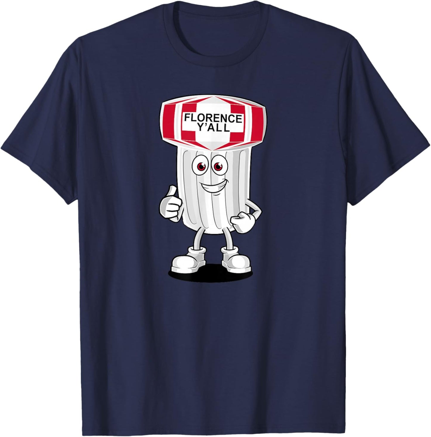 Florence Y'all Water Tower Mascot Funny Kentucky Landmark T-Shirt - T-Shirt | Navy