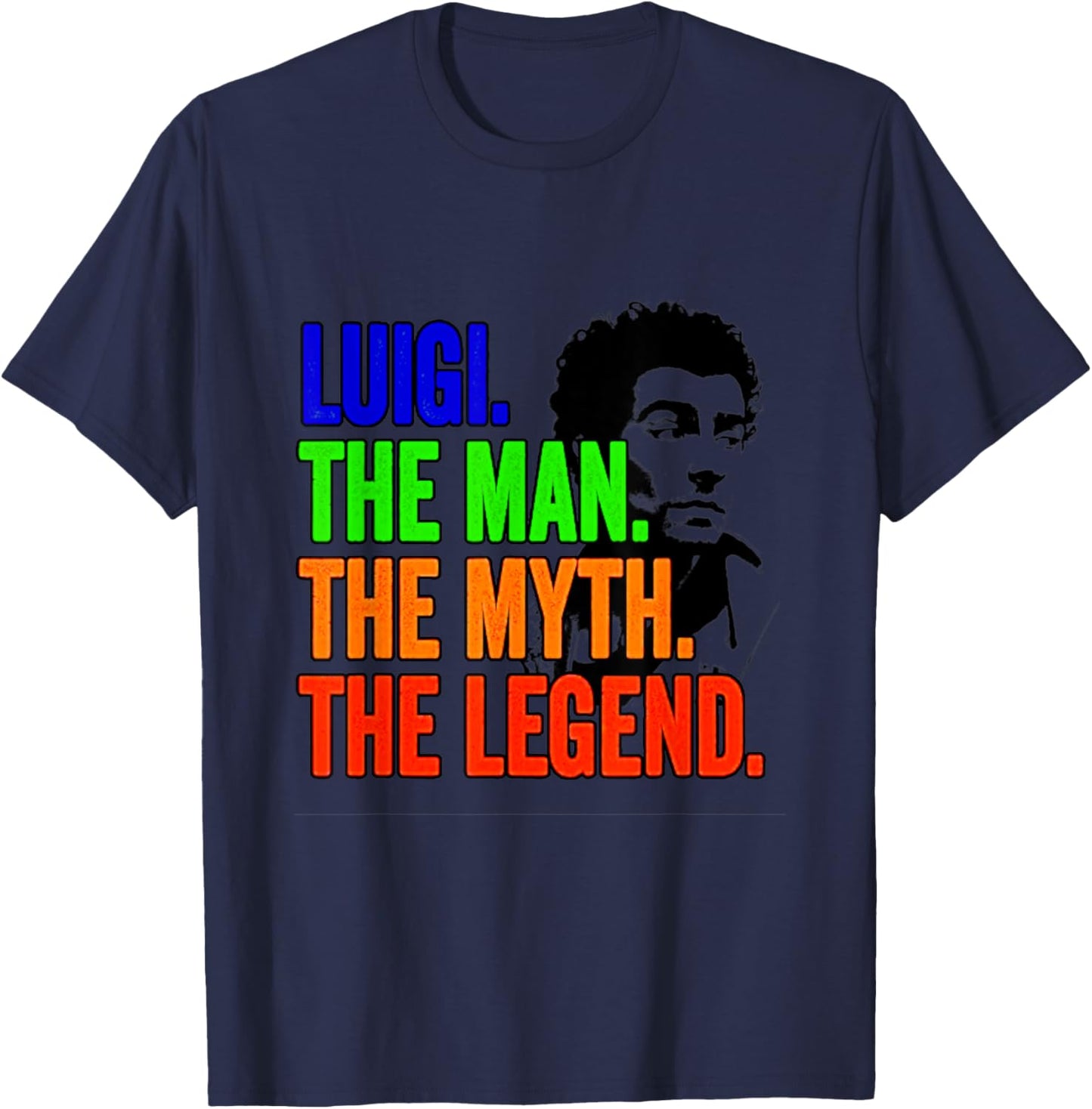 Luigi The Man The Myth The Legend T-Shirt - T-Shirt | Navy