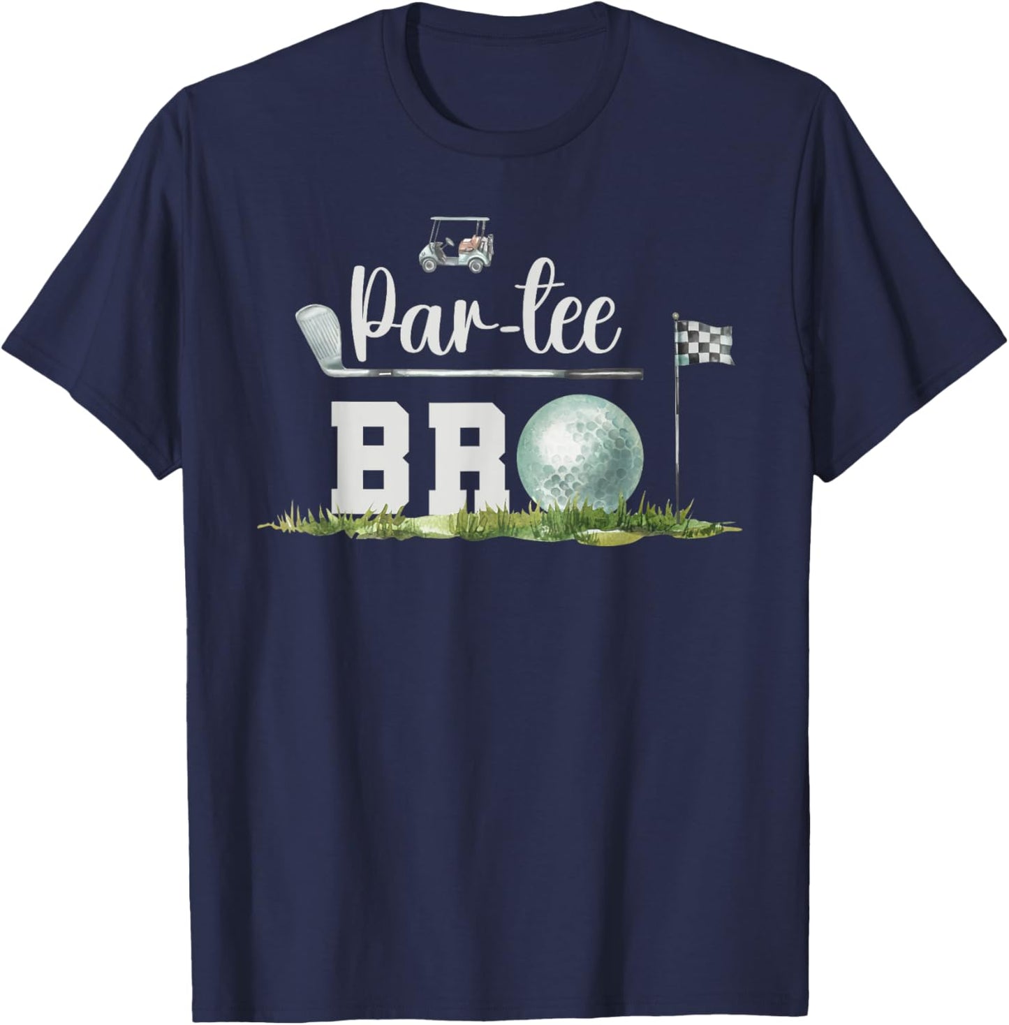 Par- Bro Of The Birthday Golfer Golf Matching Family T-Shirt - T-Shirt | Navy