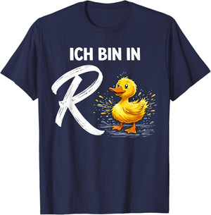 with German Text "Ich Bin IN R Ente - Rente X" [German Language] T-Shirt - T-Shirt | Navy