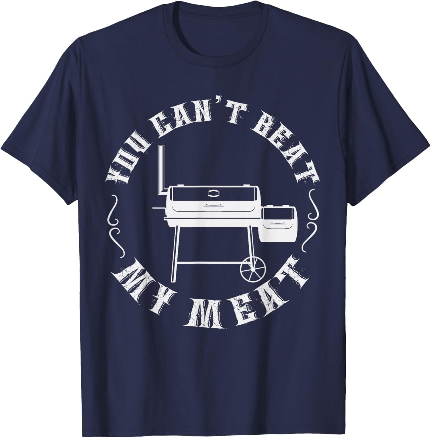 Grilling Pit Master Humor BBQ Meat Smoker Barbeque Grill Men T-Shirt - T-Shirt | Navy