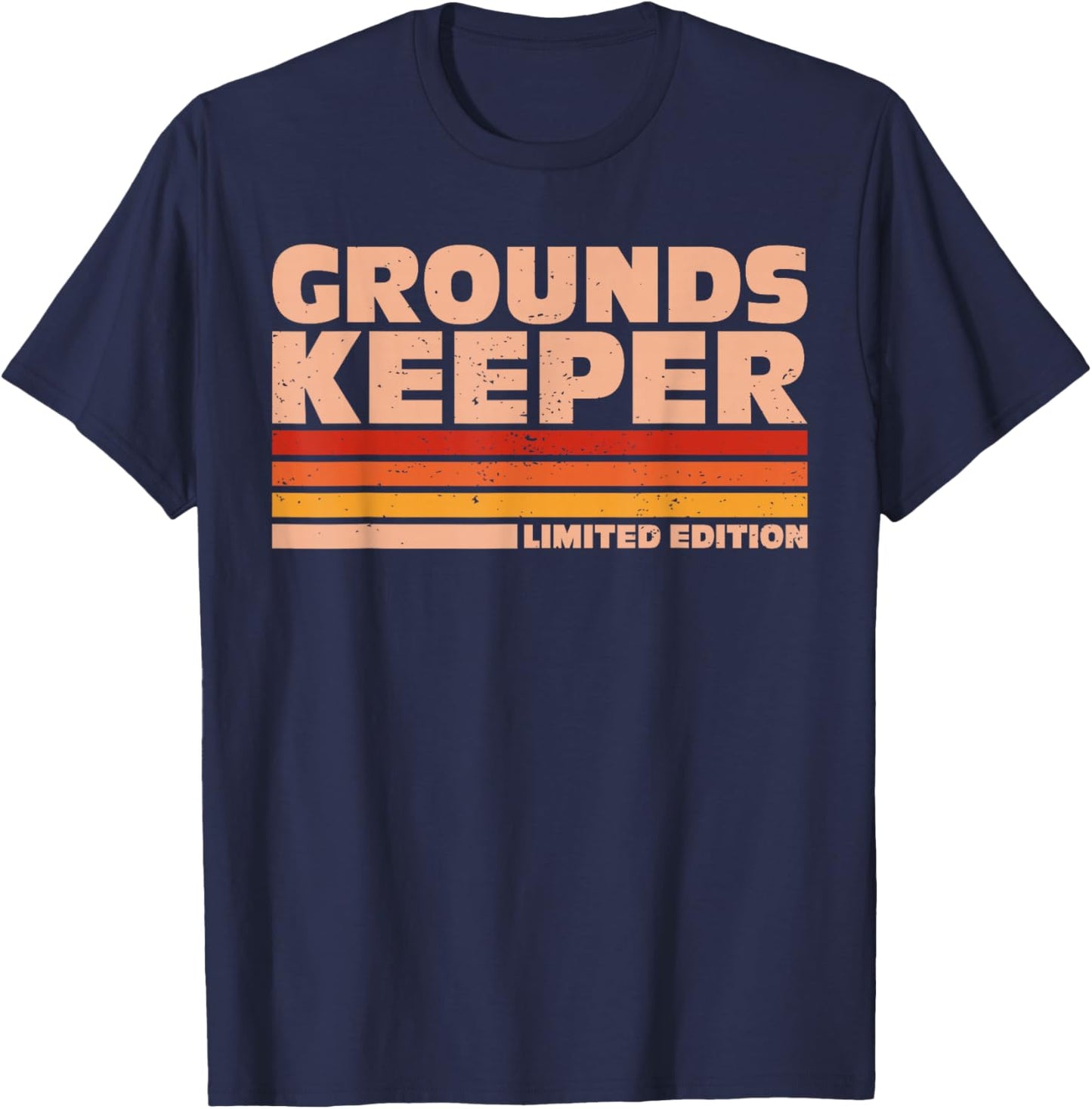 Groundskeeper Retro Sunrise T-Shirt - T-Shirt | Navy