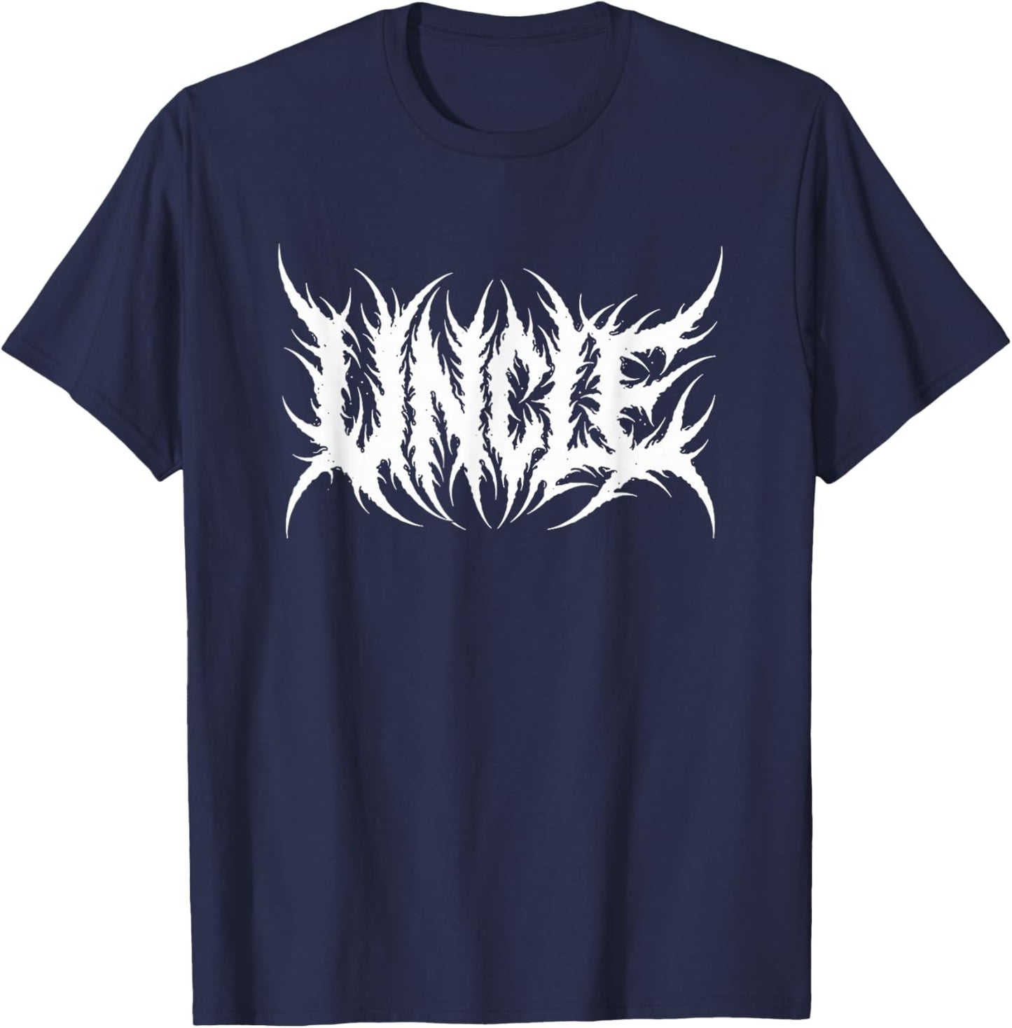 Dark Spiky Graphic Logo T-Shirt - T-Shirt | Navy