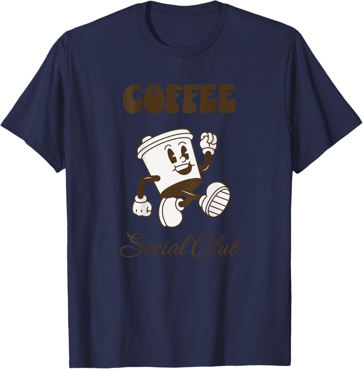 Coffee Social Club - Für Kaffeeliebhaber Kaffee T-Shirt - T-Shirt | Navy