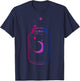Bisexual Pride Moon in a Mystical Cosmic Jar T-Shirt - T-Shirt | Navy