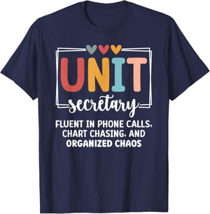 Unit Secretary Definition Unit Secretary T-Shirt - T-Shirt | Navy