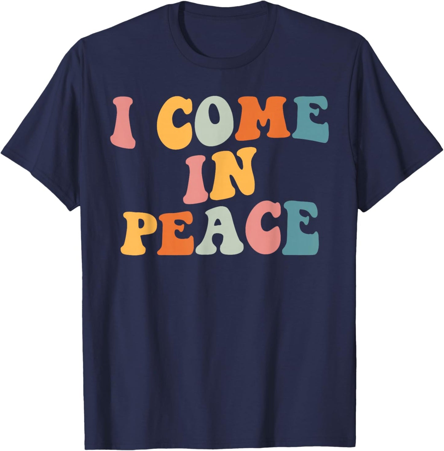 I Come in Peace Im Peace Couples Costume Women T-Shirt - T-Shirt | Navy