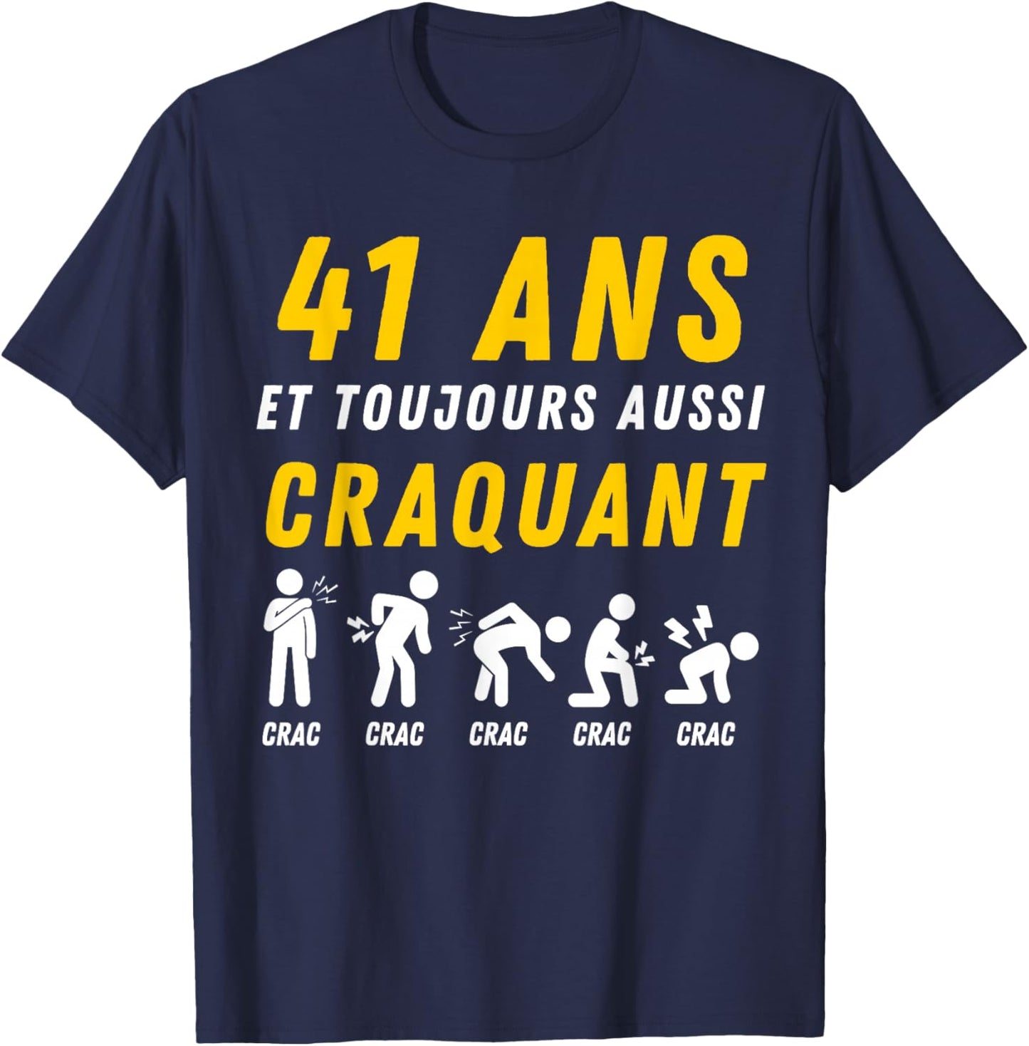 Idée Cadeau Humour 41e Anniv 1985 Anniversaire 41 Ans Homme T-Shirt - T-Shirt | Navy