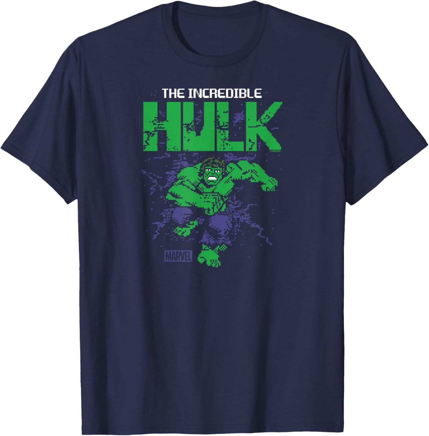 Hulk - 8-Bit T-Shirt - T-Shirt | Navy