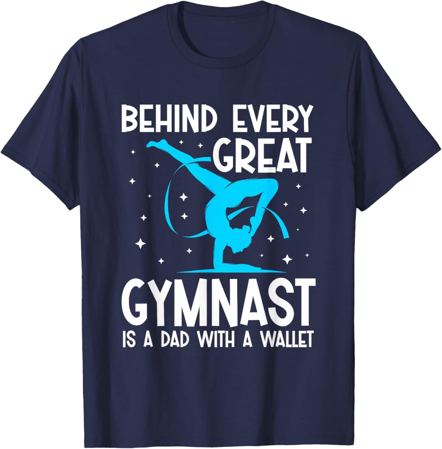 Funny Gymnastics Dad T-Shirt - T-Shirt | Navy