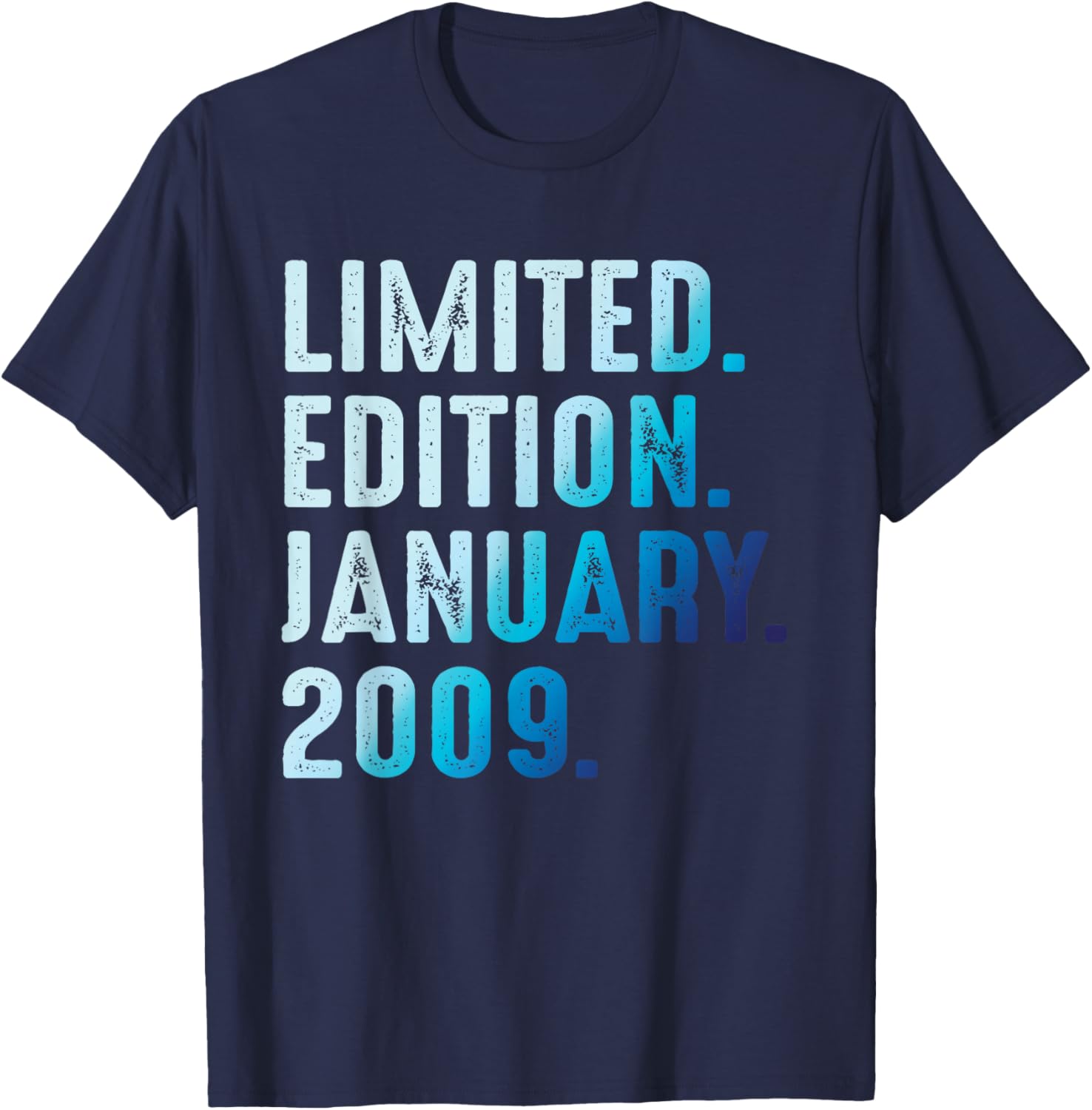 January 2009 Year 2009 Anniversary 2009 Limited Edition T-Shirt - T-Shirt | Navy