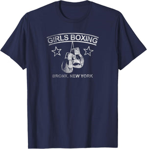 Girls Boxing Girls Boxing Bronx New York T-Shirt - T-Shirt | Navy
