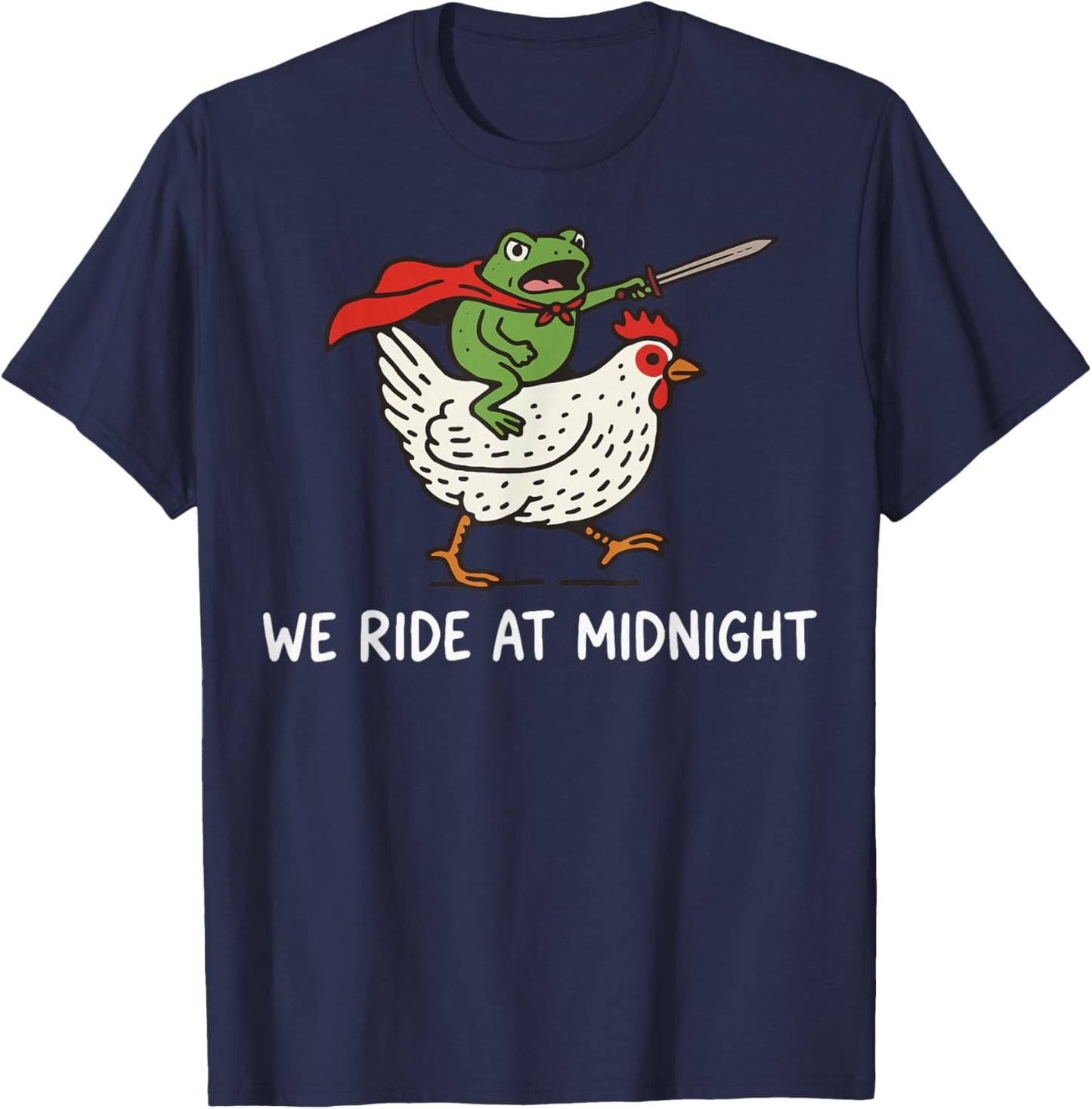 We Ride at Midnight Frog T-Shirt - T-Shirt | Navy