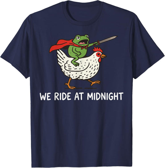 We Ride at Midnight Frog T-Shirt - T-Shirt | Navy