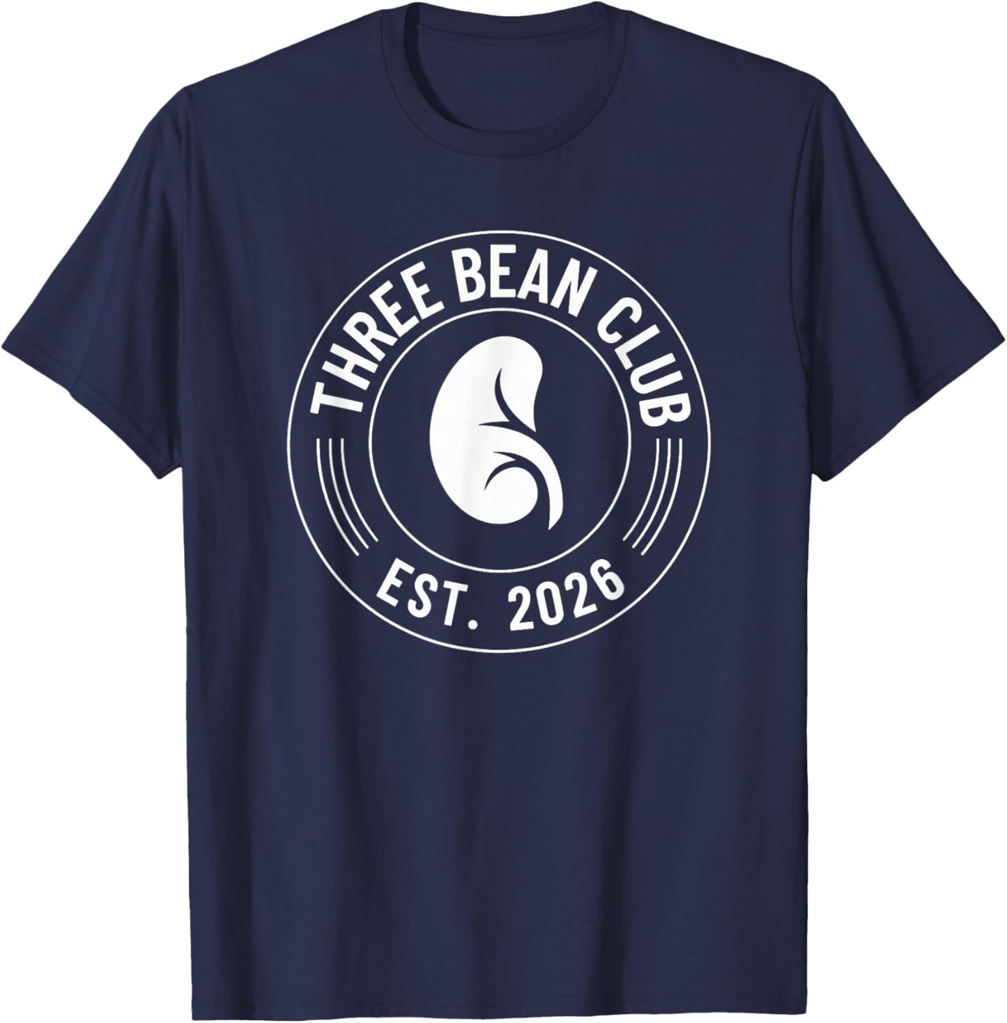 Three Bean Club 2026 Kidney Recipient Transplant T-Shirt - T-Shirt | Navy