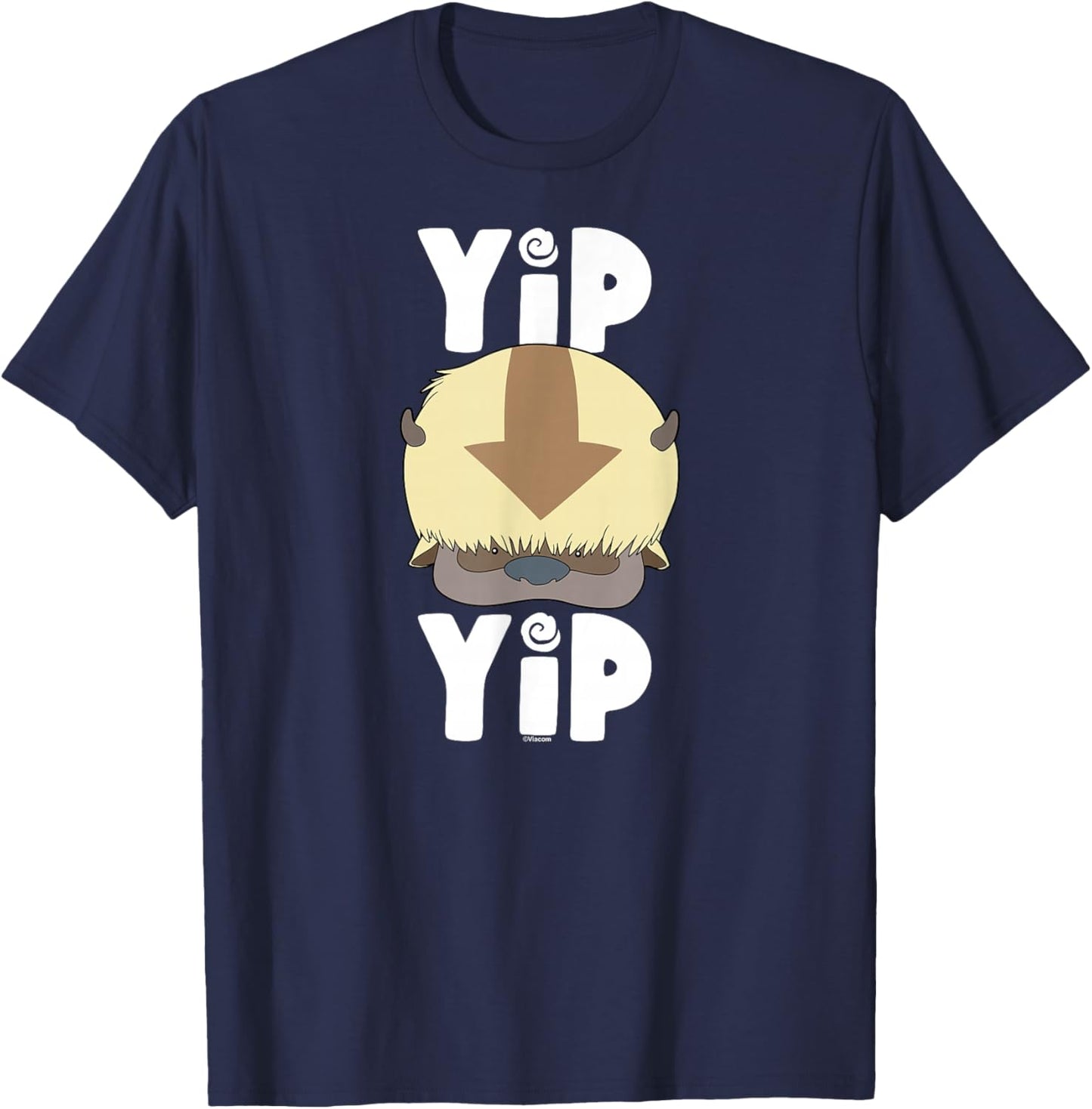 Avatar The Last Airbender - Appa Sky Bison Yip Yip T-Shirt - T-Shirt | Navy