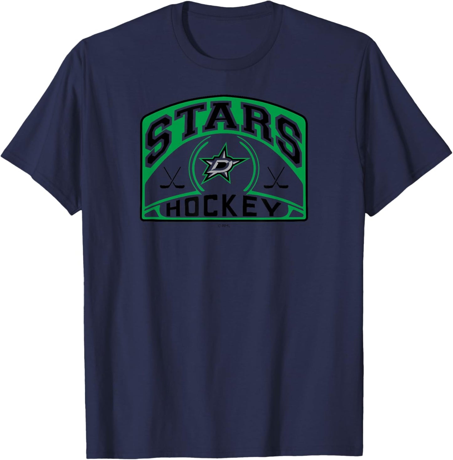 Dallas Stars Glide White Officially Licensed T-Shirt - T-Shirt | Navy