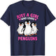 Funny Penguin Animal Just A Girl Who Loves Penguins T-Shirt - T-Shirt | Navy