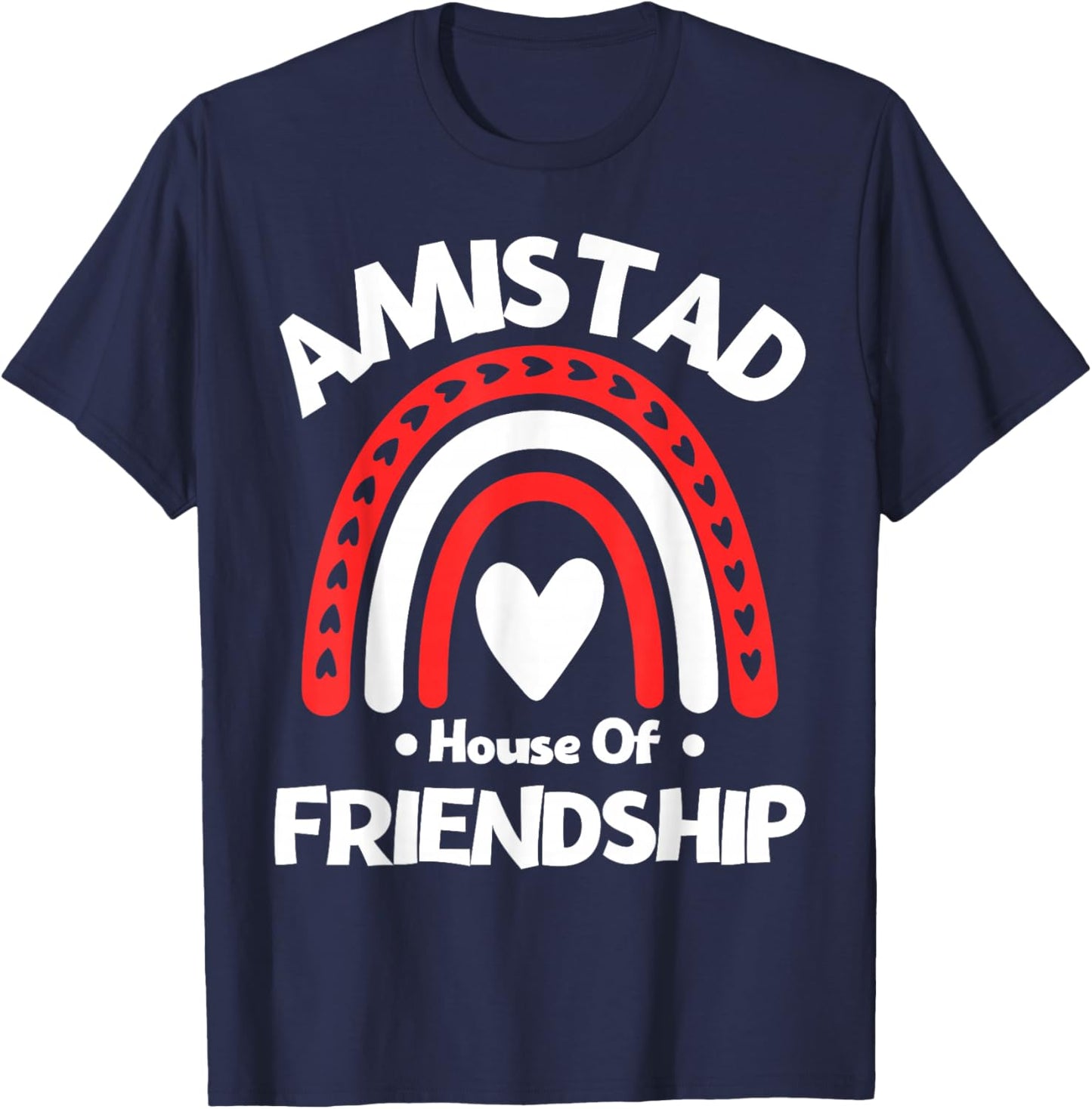Amistad House of Friendship Vintage Rainbow Spirit T-Shirt - T-Shirt | Navy
