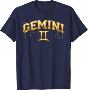 Gemini Zodiac Sign Lover May June Birthday Men Women T-Shirt - T-Shirt | Navy