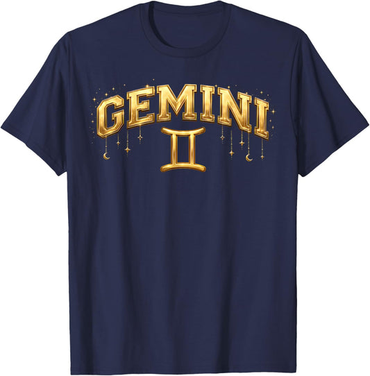 Gemini Zodiac Sign Lover May June Birthday Men Women T-Shirt - T-Shirt | Navy