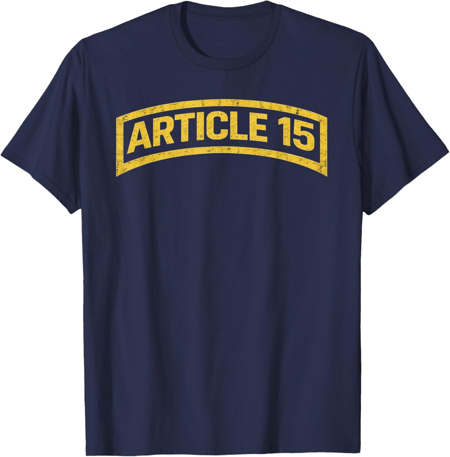 Article 15 Vintage Text Statement Graphic T-Shirt - T-Shirt | Navy